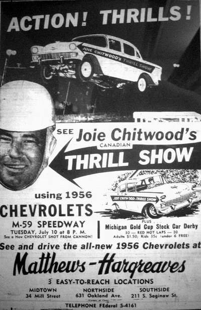 Pontiac Speedway (M-59 Speedway) - Joie Chitwood At M-59
